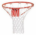 Anti-Whip Heavy White Nylon Basketball Net